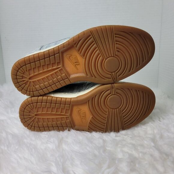 Rare Nike Dunk Sky Hi Sneaker Wedge Size 8 Premium Silver Sail  585560-101 2013 - Picture 8 of 8